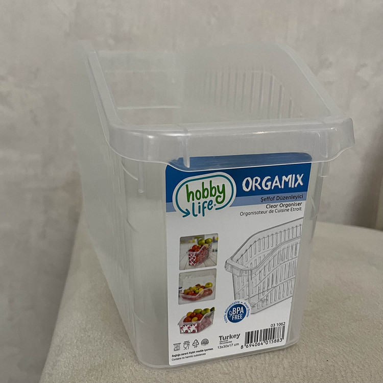 سبد نظم دهنده یخچال هوبی لایف مدل Origamix کد 031062 بسته 4 عددی