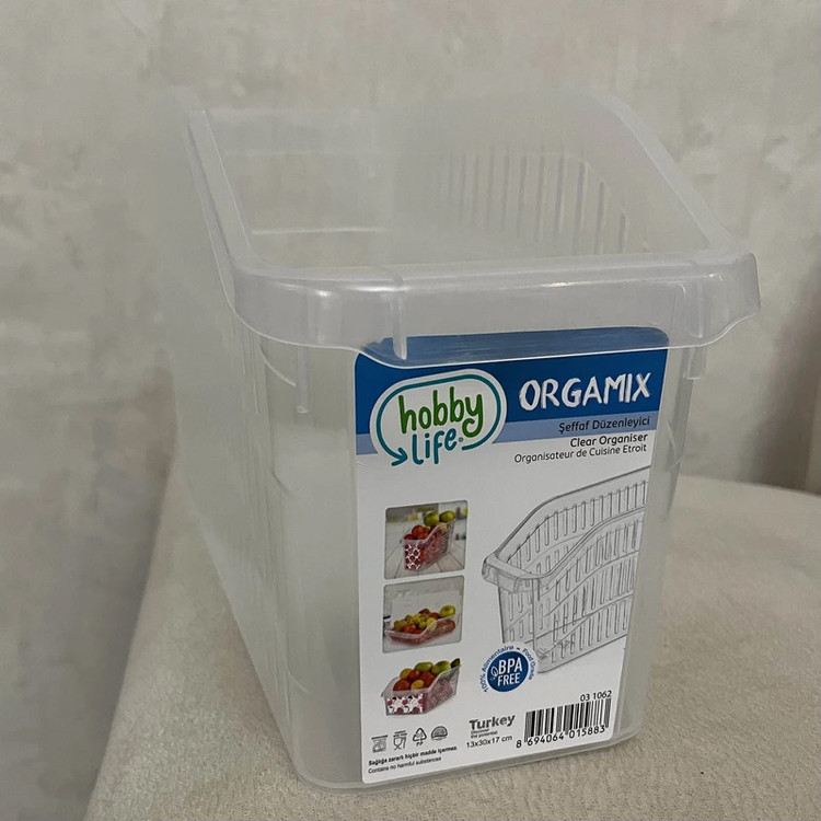 سبد نظم دهنده یخچال هوبی لایف مدل Origamix کد 031062 بسته دو عددی