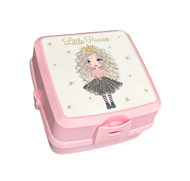 ظرف غذای کودک هوبی لایف مدل Premium طرح Little Princess کد 021175